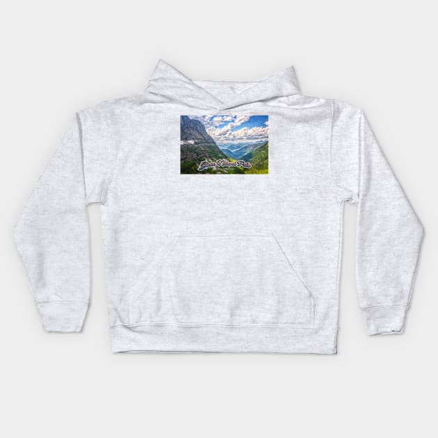 Glacier National Park Kids Hoodie by Gestalt Imagery